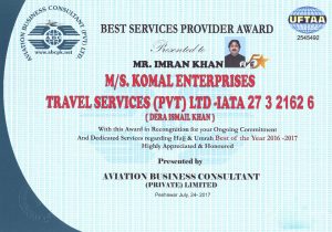 KOMAL ENTERPRISES TRAVEL SERVICES (PVT) LTD